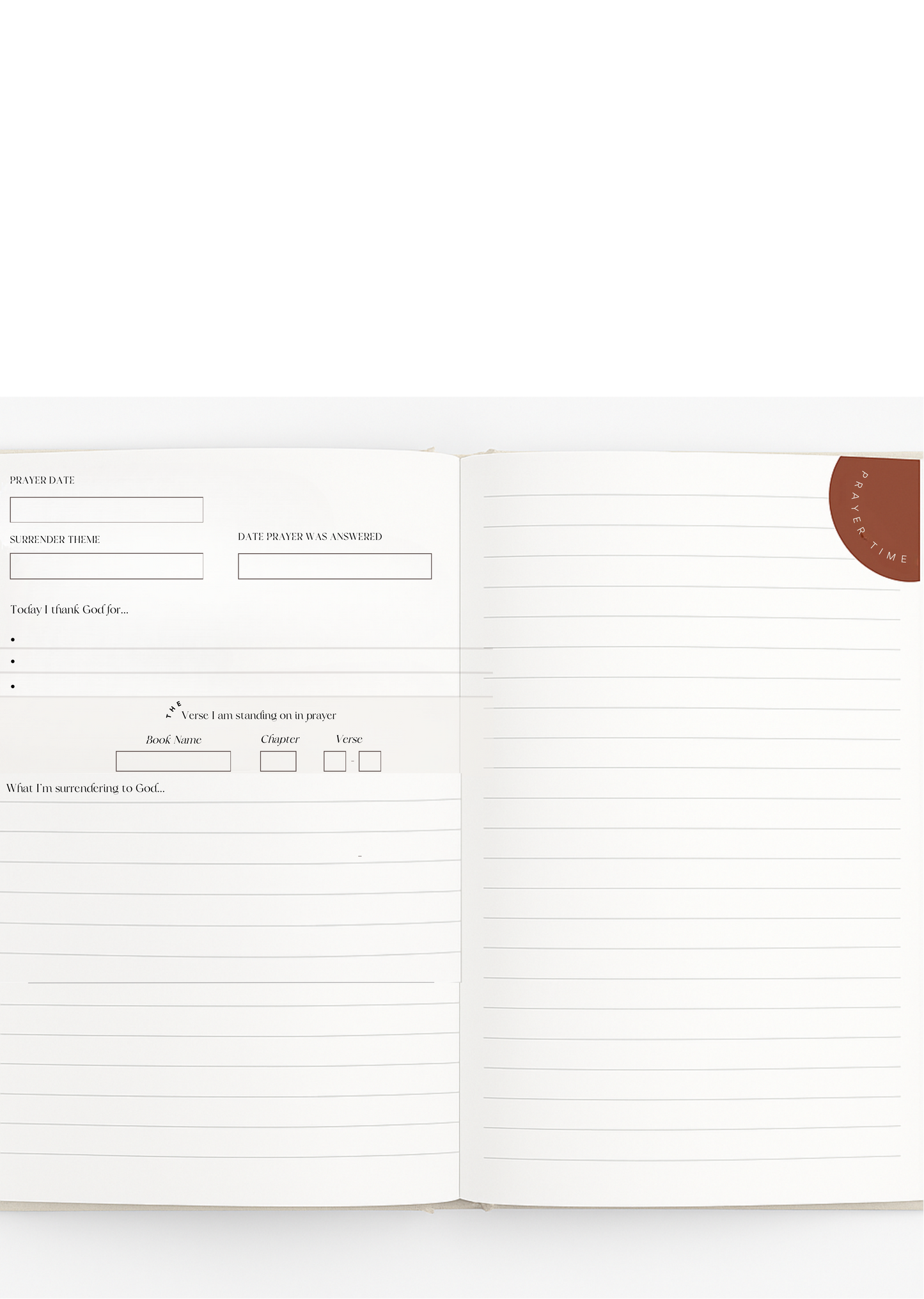 I Sought The Lord & He Answered - Prayer Journal